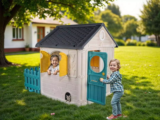 Dolu Plastic Kids Playhouse with Fence My First House