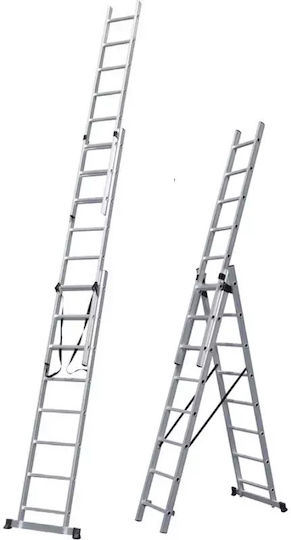 Prostep Triplu Scara combinata Aluminiu 3x9