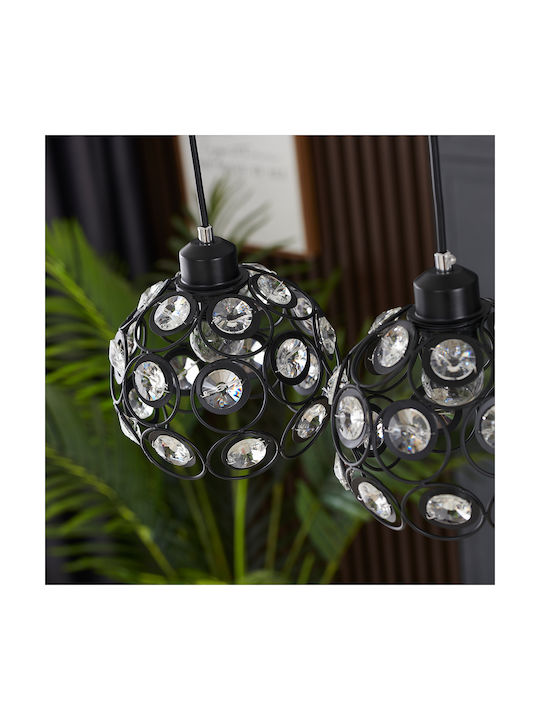Agora Lighting Reglabil Lustră Florence Calea ferată cu Dulie E27 65x65x90cm.