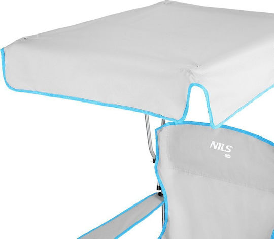 Nils Καρέκλα Παραλίας Γκρι 74x54x85εκ.