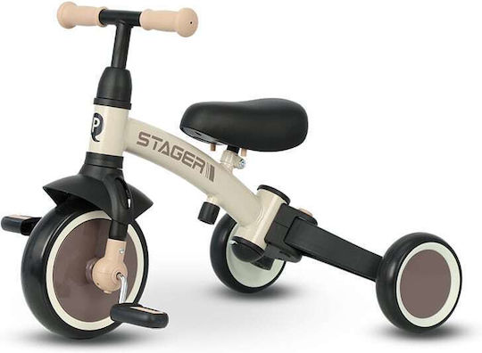 Q Play Stager Convertible with Parental Handle 3 in 1 for 2+ Years Brown