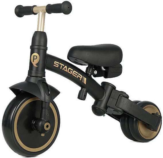 Q Play Stager Convertible with Parental Handle 3 in 1 for 2+ Years Black