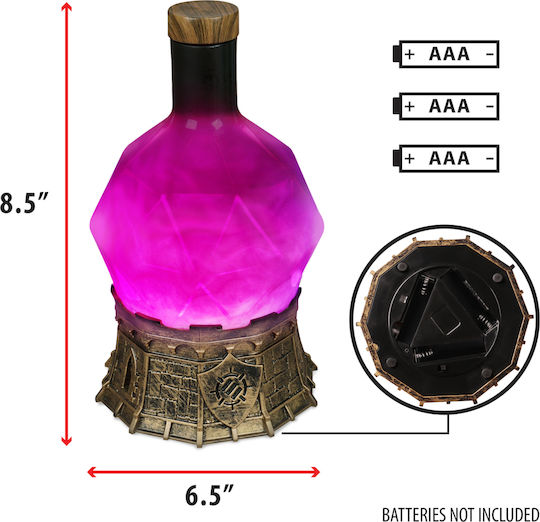Enhance Dekorative Lampe Flasche Lila