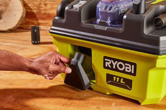 Ryobi Rv1811-0 Σκούπα Αναρρόφησης Στερεών Υγρών Μπαταρίας 18v One+ Χωρίς Μπαταρία-φορτιστή