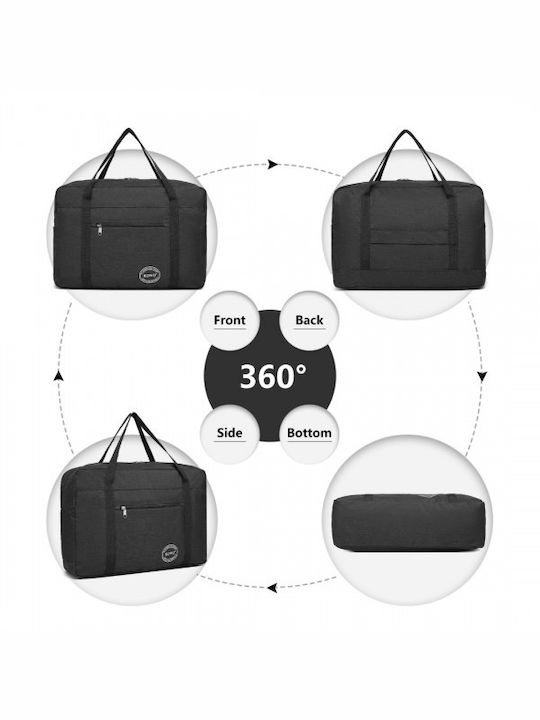 Miss Lulu Foldable Waterproof Storage Cabin Travel Handbag Black