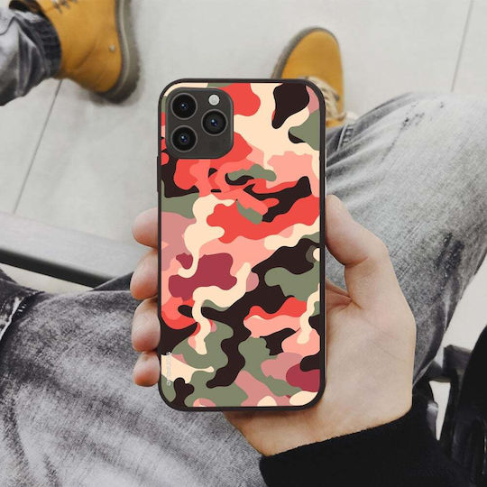Sonique Camouflage Army Series Case for Samsung Galaxy M23 5G Red