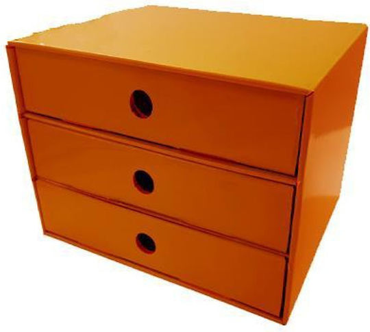 Next Paper Desktop Drawer 3 Positions 20x25x17cm Orange