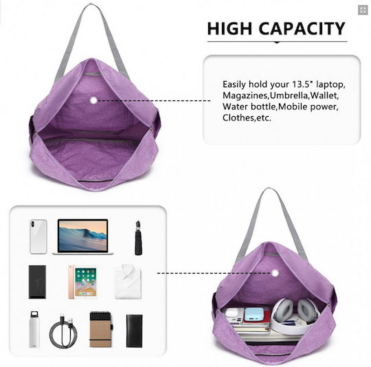 Miss Lulu Sack Voyage Purple Fabric