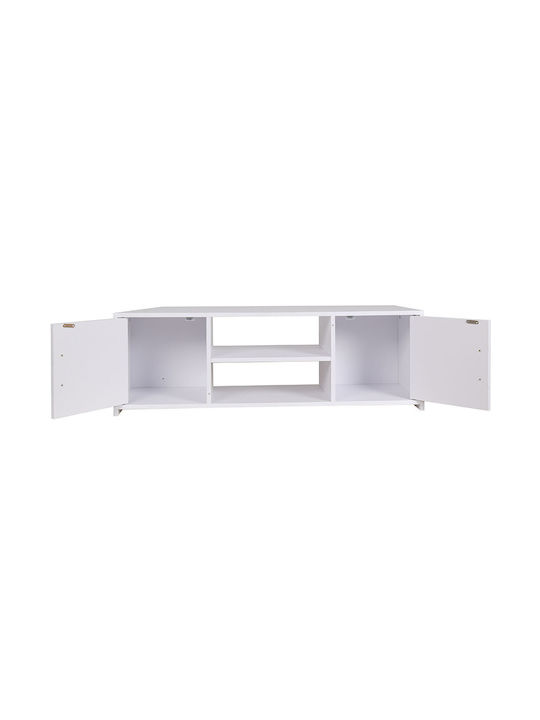 Έπιπλο Τηλεόρασης Λευκό Μ110xΠ35xΥ36cm