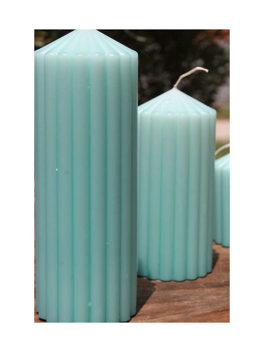 Aromatische gerippte Kerze Minzpulverduft 7x20
