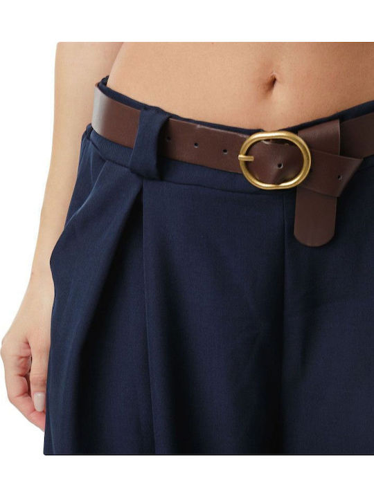 Blaue Weite Faltenhose