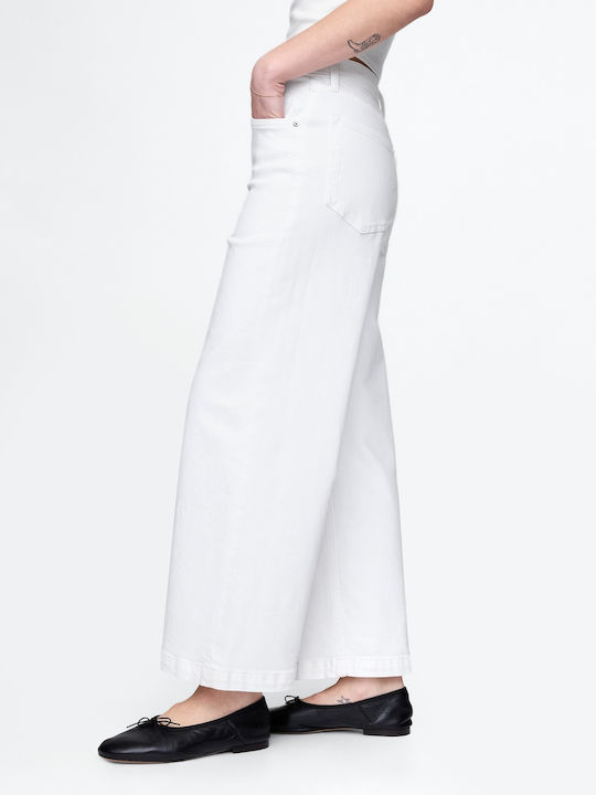 Hoch tailliert Damenjeans Optic White