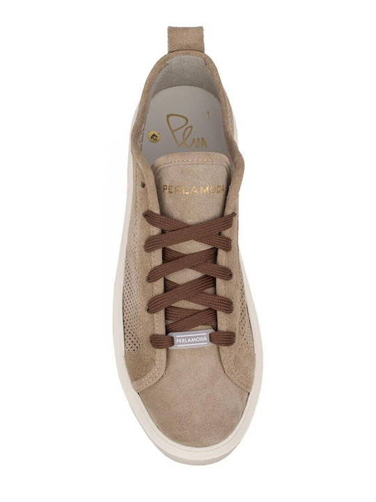 Ανδρικά Sneakers Beige Suede