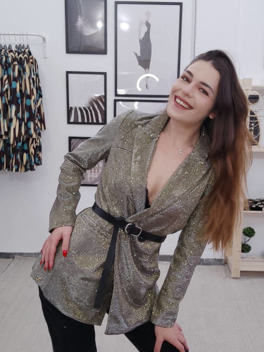 Damen Blazer Gray