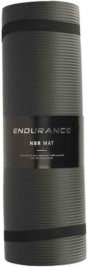 Endurance Exercise Mat Black (180x61x1.5cm)