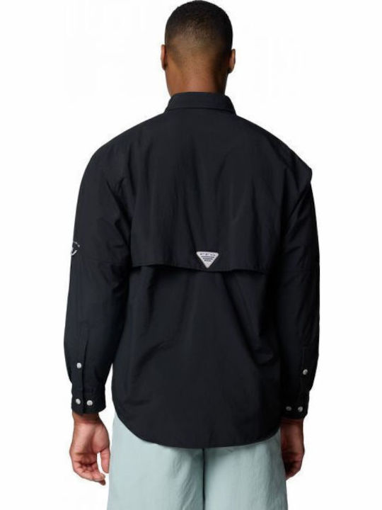 Pfg Bahama Langärmlig Hemd Black