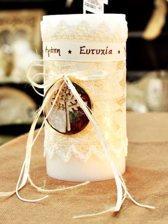 Gerakis Christmas Candle 15x8cm
