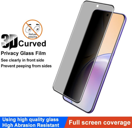 Privacy Full Face Tempered Glass Μαύρο (Realme 14 Pro+)