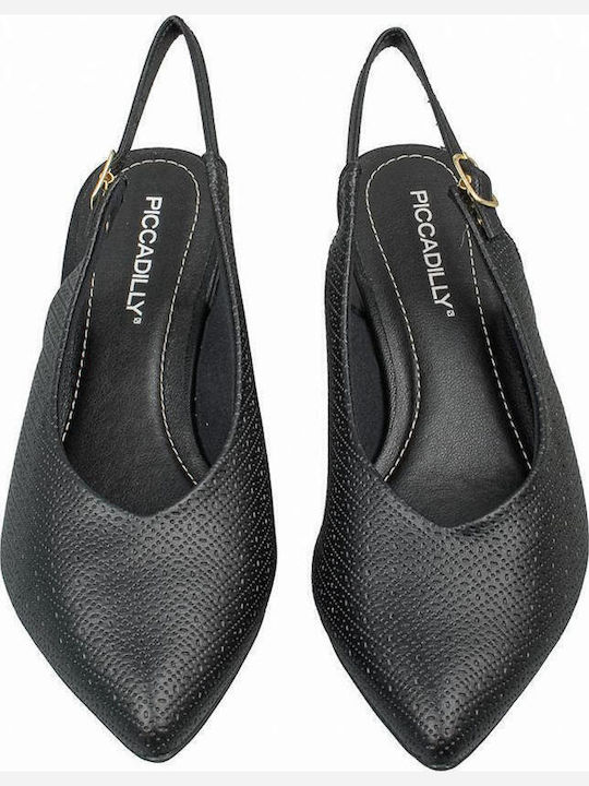 Pumps mit Riemchen Schwarz