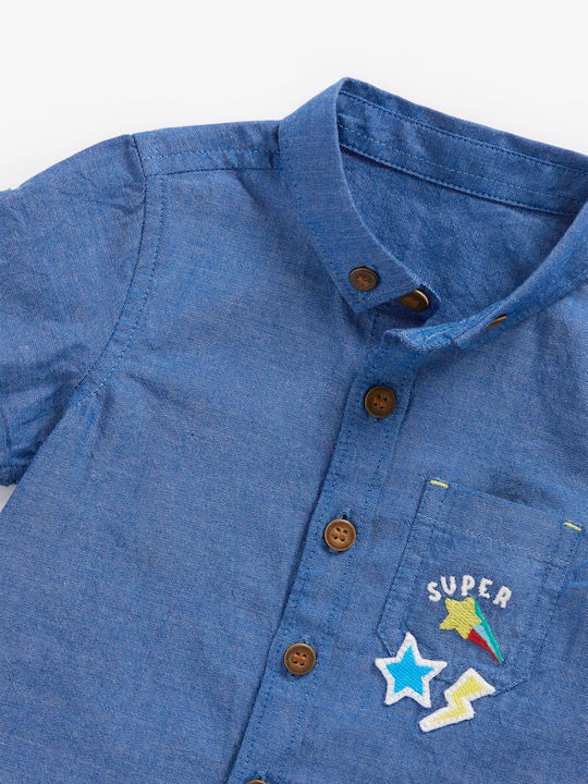 Chambray-Hemd und T-Shirt-Set