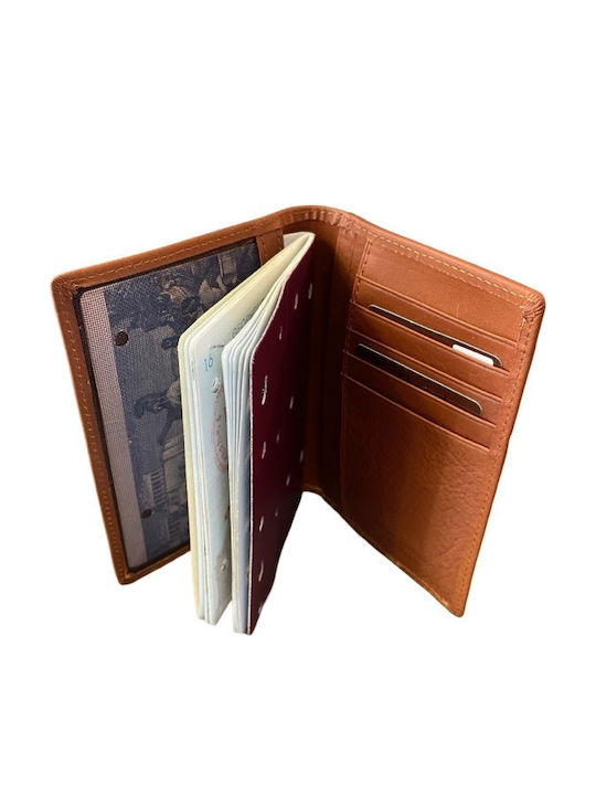 Leder Herren Geldbörse Reise Tabac Braun