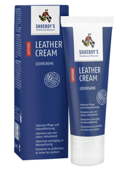 Крем за кожа Shoeboy's 75ml 25 Тъмносиня боя за кожа в туба с гъба Тъмносиня