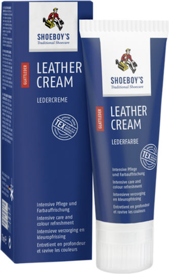 Shoeboy's Leather Cream 75ml 25 Dark Blue Leather Dye Cream Tube Sponge Dark Blue