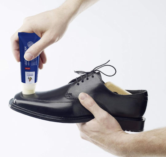 Shoeboy's Ledercreme 75ml 59 Hellblau Lederfärbecreme Tube Schwamm Hellblau