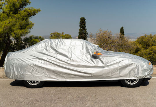 Kaver Κουκούλα 500x170x122cm Αδιάβροχη Large για Sedan που Στερεώνεται με Ιμάντες