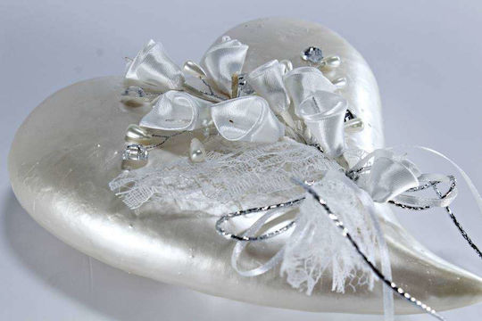 Heart Tail Silver White 0520038 Decor
