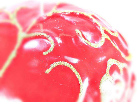 Gekerbte Kugel Groß P45 Rot