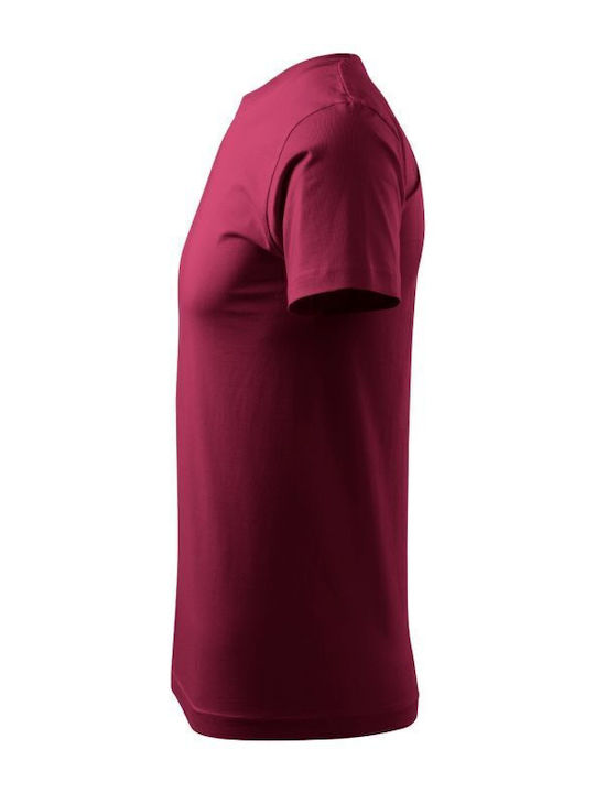 Malfini Men's Short Sleeve Promotional T-Shirt Burgundy