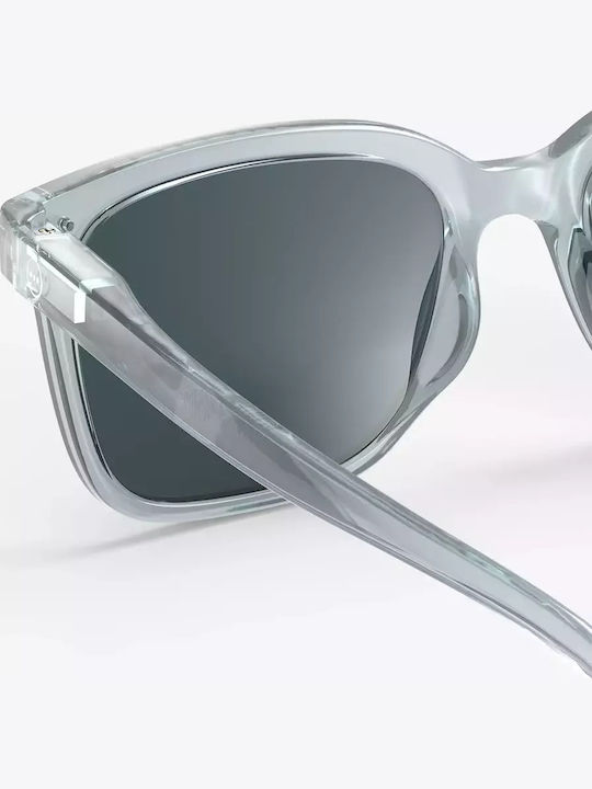 Izipizi Unisex Sunglasses with Light Blue Plastic Frame and Gray Lens