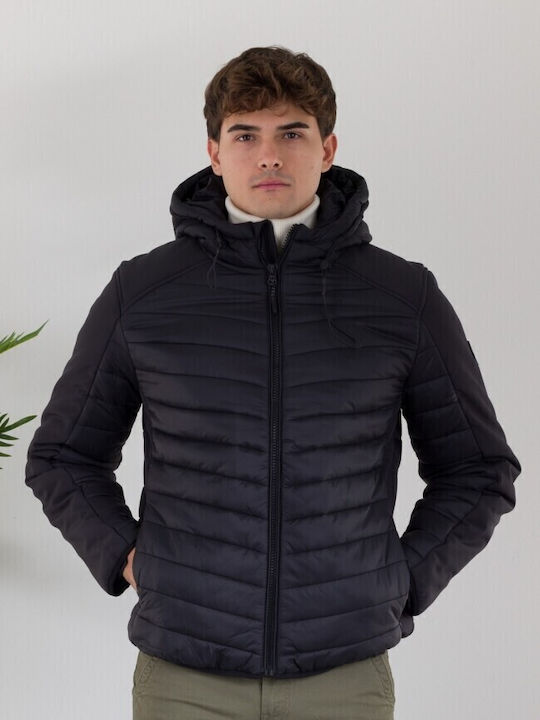 Jacket Μπουφάν Puffer Αδιάβροχο Μαύρο