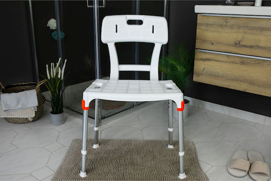 King Bathroom Seat with Backrest KING-SS1Β-KN