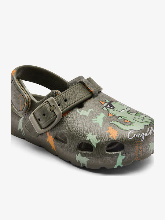 Dinosaur Papuci De Plajă Pentru Copii Sabot Kaki