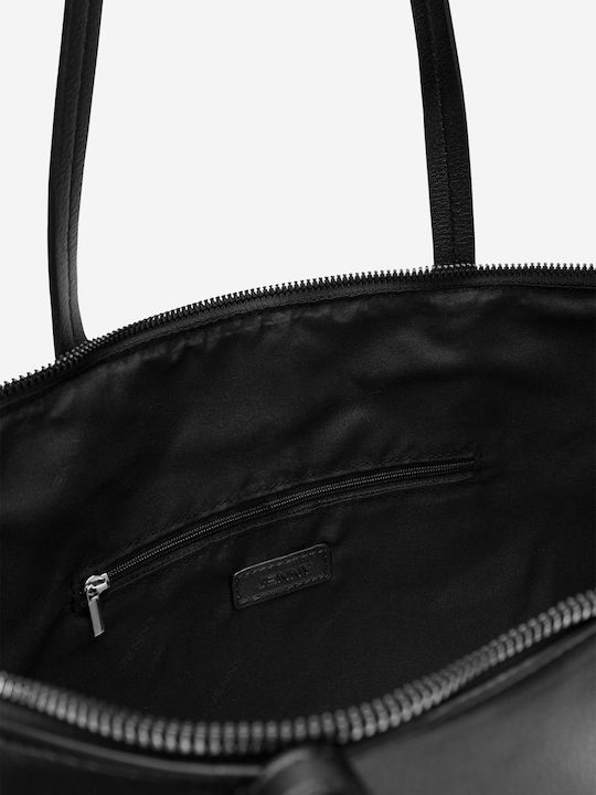 Geantă de damă Shopper De umăr Neagră