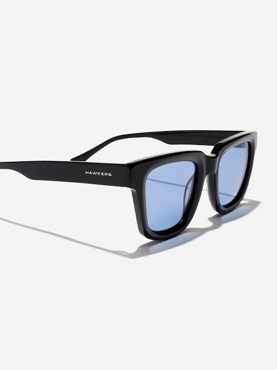 Hawkers Uptown Unisex Sonnenbrille mit Schwarz Kunststoff Gestell und Schwarz Linse