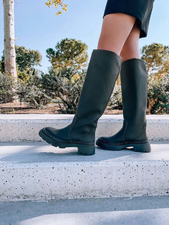 Damenstiefel Grün