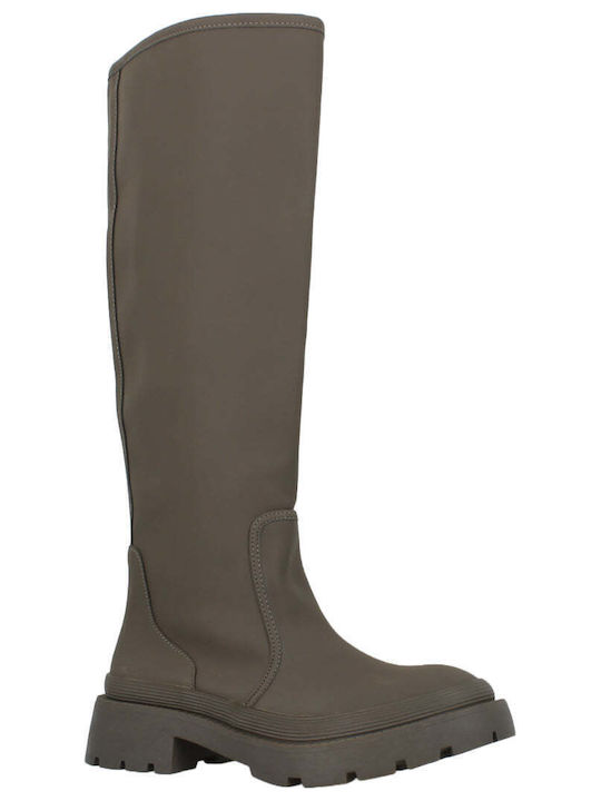 Damenstiefel Grün