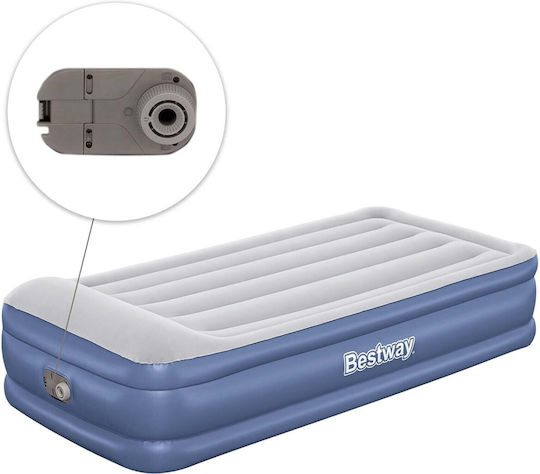 Bestway Inflatable Sleeping Mattress Single with Built-in Pump 191x97x46εκ.
