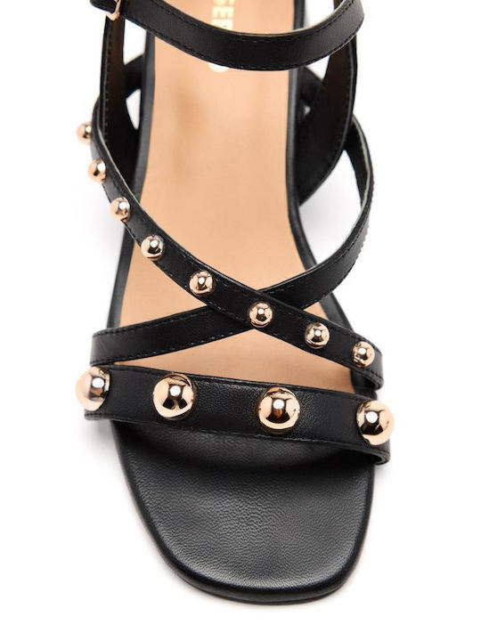 Leder Sandalen Schwarz