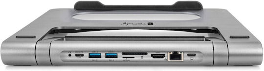 Techly ICA-NTB DOCK91 Βάση Στήριξης για Laptop Ασημί
