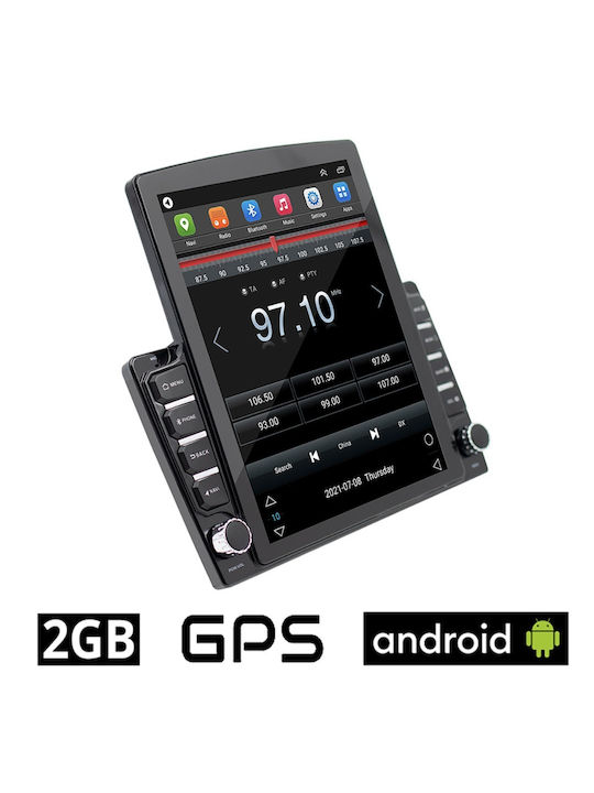 Ηχοσύστημα Αυτοκινήτου 2DIN (Bluetooth/USB/AUX/WiFi/GPS/Apple-Carplay/Android-Auto) με Οθόνη Αφής 9"