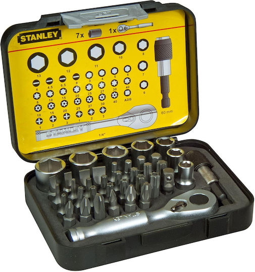 Stanley Set Ratchet 1\4" 39pcs