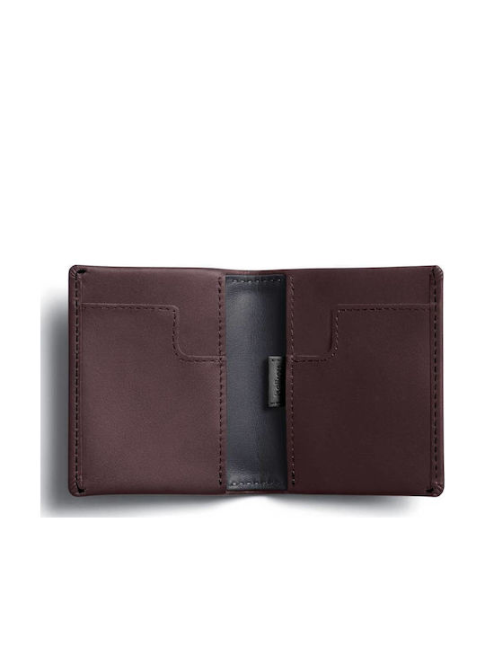 Leather Men's Wallet Cards Purple