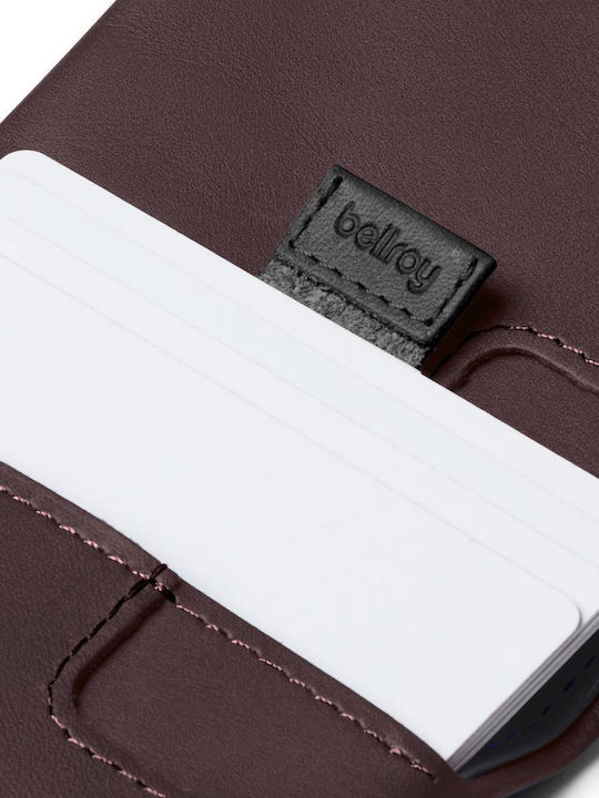 Leather Men's Wallet Cards Purple