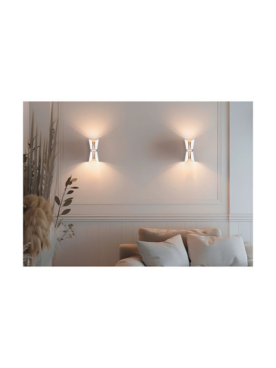 Trio Lighting Modern Lamp Wall with Socket GU10 White 10x11x10cm