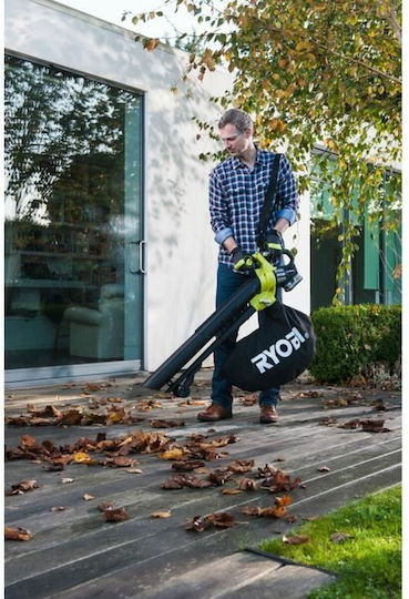 Ryobi OBV18 Φυσητήρας / Απορροφητήρας Χειρός Μπαταρίας 18V Solo με Μέγιστη Ταχύτητα Αέρα 200km/h