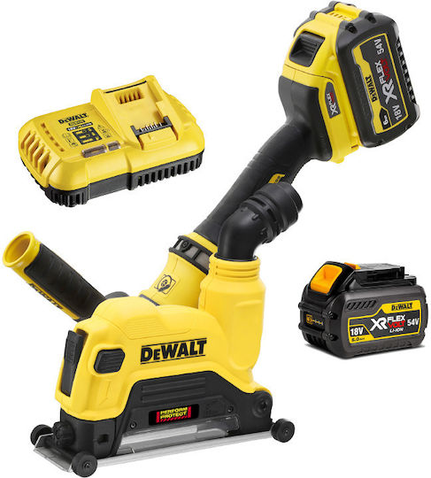 DEWALT DCG4610T2 Winkelschleifer 125mm Batterie Bürstenlos 2x6Ah